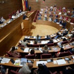 Sesión de control en Les Corts Valencianes