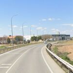 Carretera en Tarazona de La Mancha (Albacete).