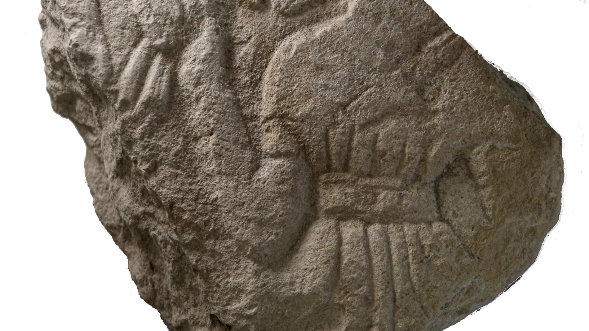 Imagen del relieve del “domador de caballos” de Los Villaricos de Mula, Murcia