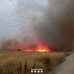 Imagen del incendio en Terrassa