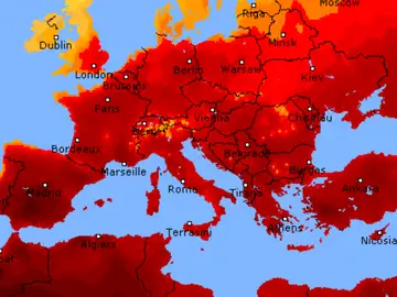 Así se ve el mapa meteorológico de Europa para la semana que viene Meteorología