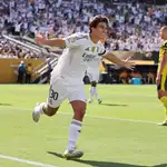 Fútbol.- Gonzalo García: "Con ese balón solo he tenido que empujarla"