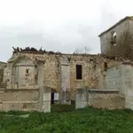 Aspecto de la iglesia de San Juan Evangelista de Villaval (Burgos)