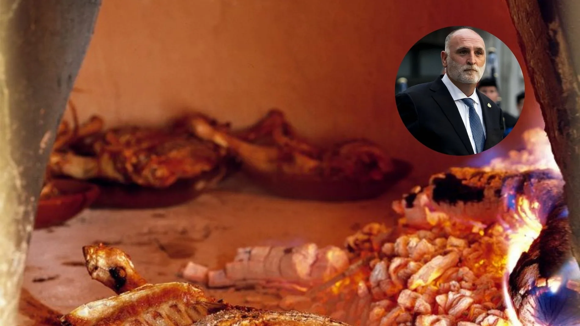 Horno y lechazo del Restaurante "Mannix" y el chef José Andrés