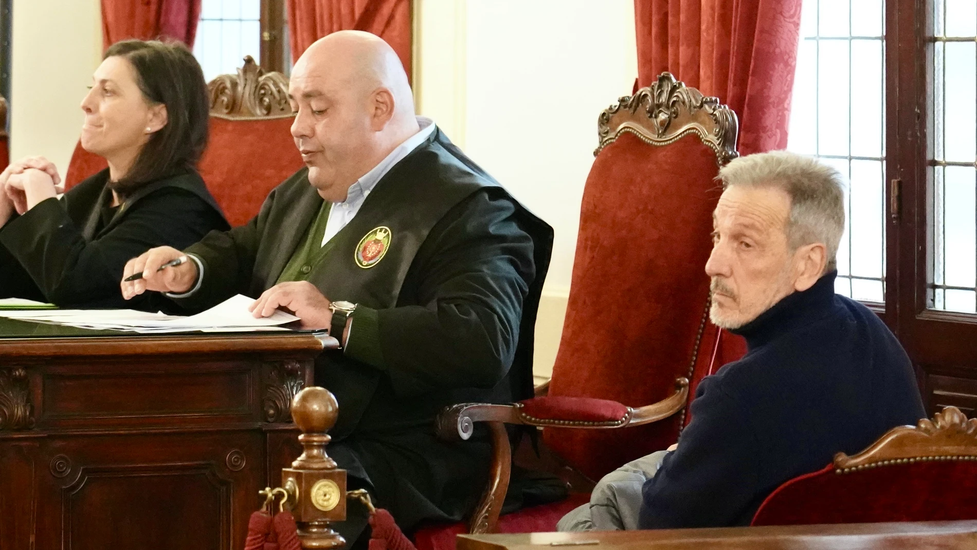 El ex concejal Pedro Muñoz durante una vista en la Audiencia Provincial
