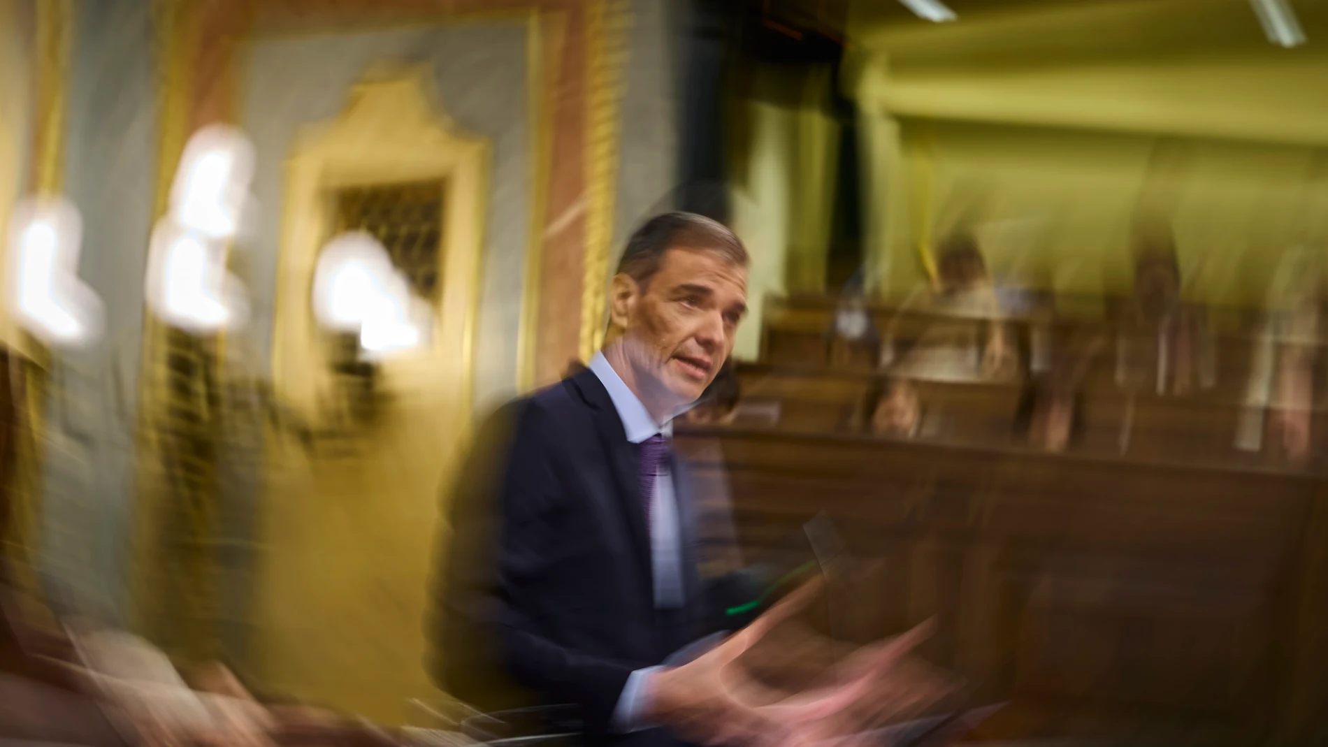 El presidente del Gobierno, Pedro Sánchez, ante el Pleno del Congreso