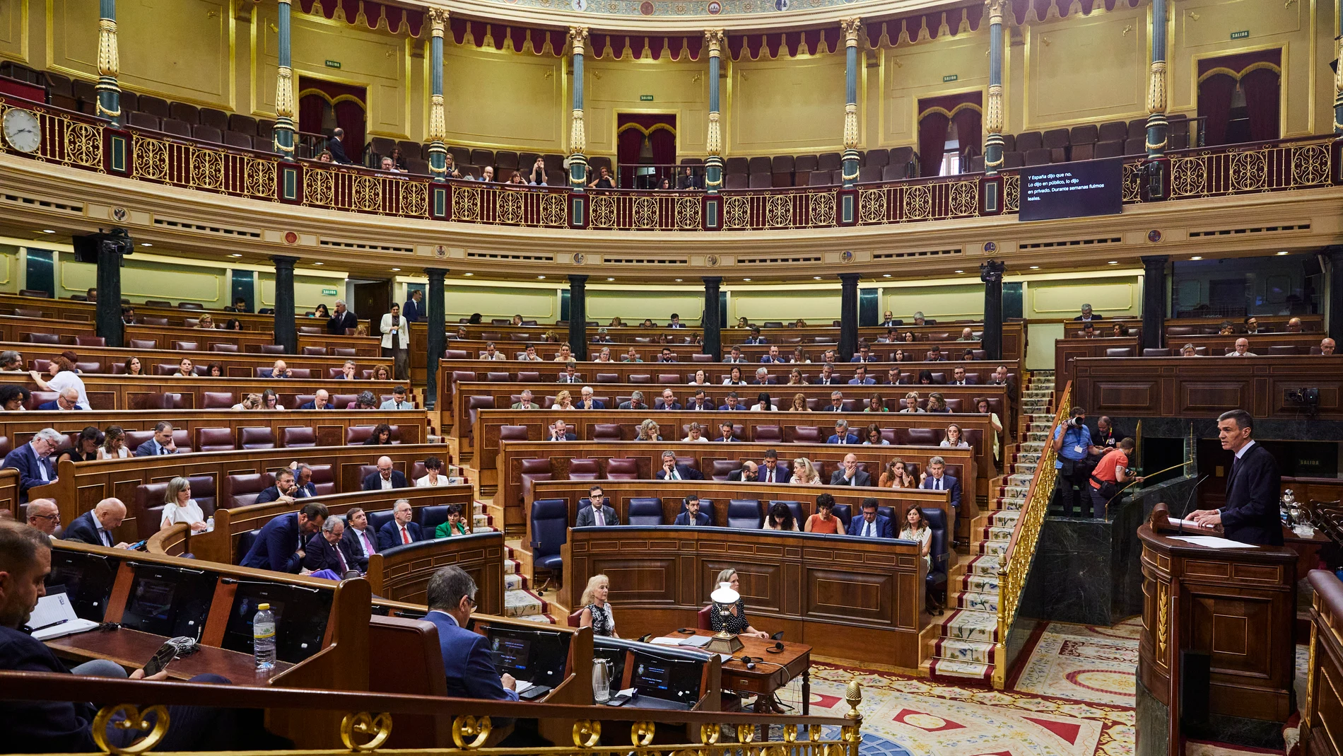 Comparecencia, a petición propia, del presidente del Gobierno Pedro Sánchez ante el Pleno del Congreso