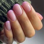Manicura francesa rosa