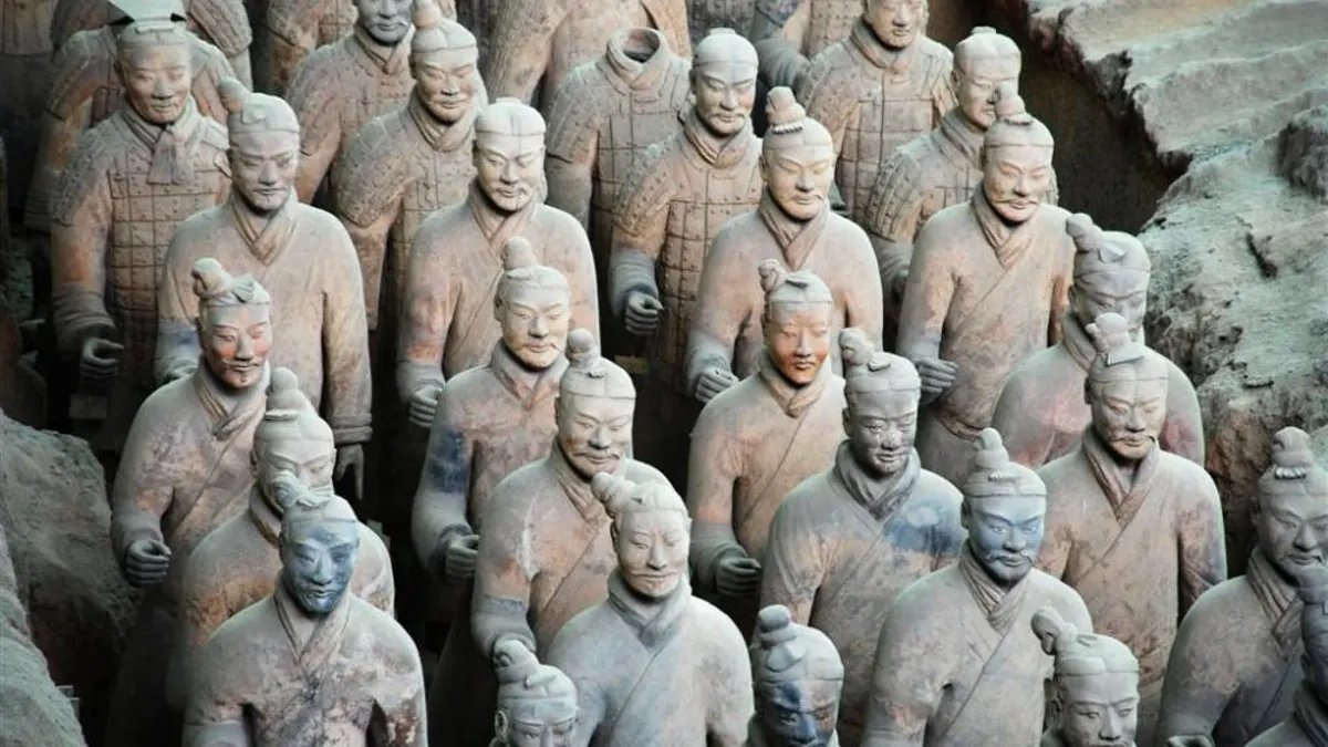 Imagen de archivo de los Guerreros de terracota
