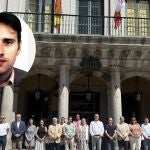 Minuto de silencio en memoria de Miguel Ángel Blanco en la Plaza Mayor de Segovia