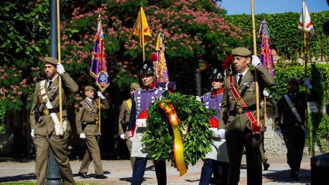 Desfile militar en Ciudad Rodrigo (Salamanca) en homenaje a los caídos en la Guerra de la Independencia