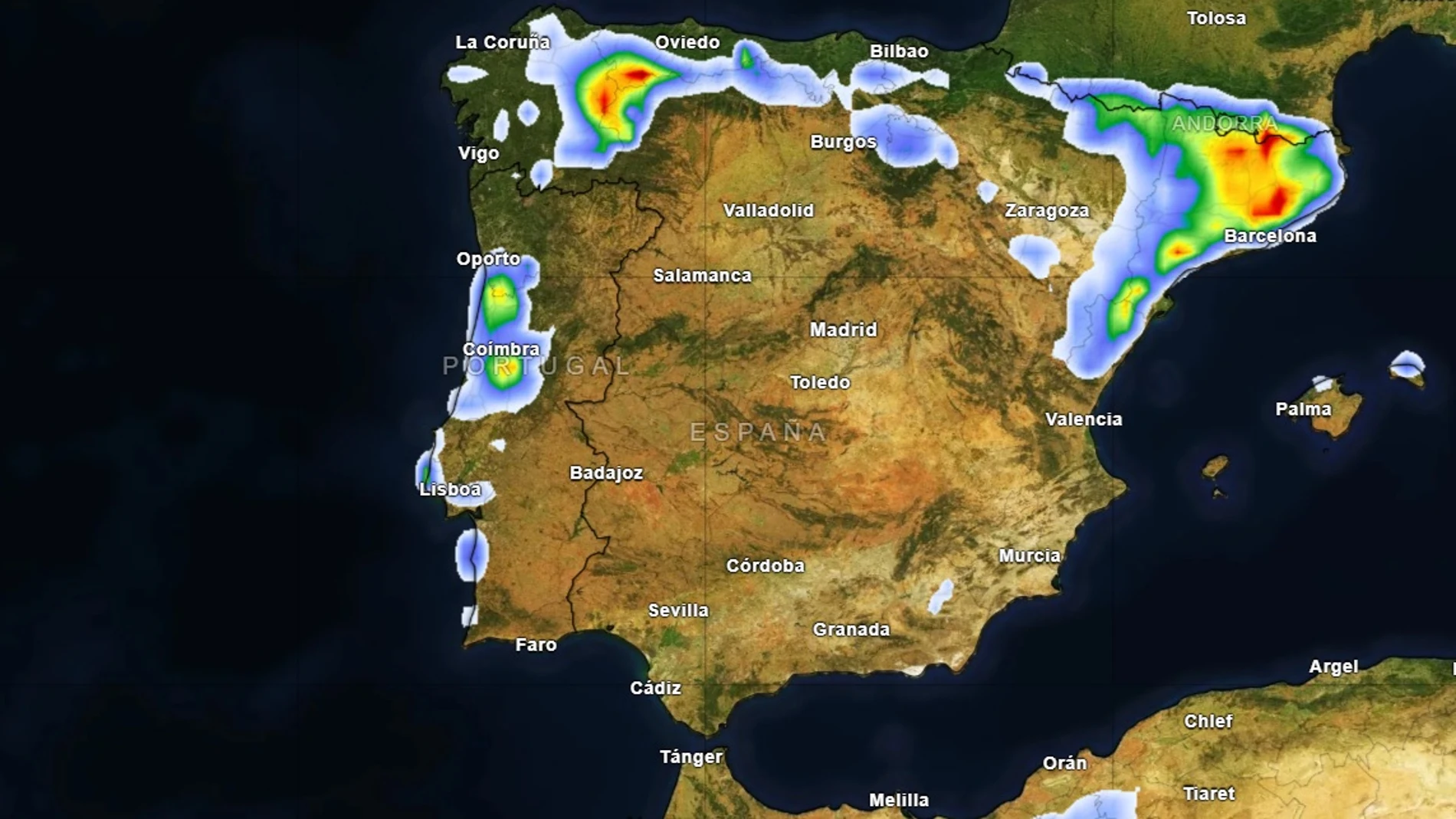 El aviso especial de la Aemet se mantiene para el viernes: precipitaciones "muy fuertes" en estas zonas de España