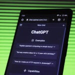 La aplicación de ChatGTP en un móvil Android