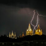 Fuerte tormenta veraniega en León