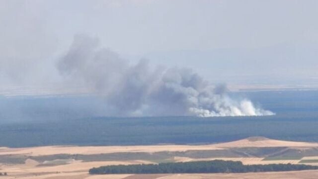 Declarado gravedad 1 en un incendio forestal en Cuéllar (Segovia)