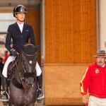 María García-Pertusa y Miguel Yenes, su entrenador durante el Campeonato de Europa