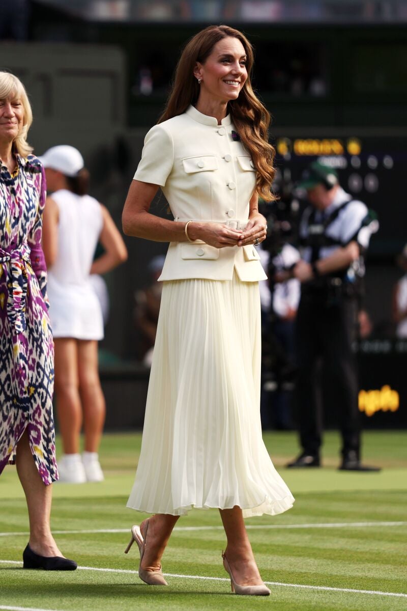 Kate Middleton en la final femenina de Wimbeldon 2025.