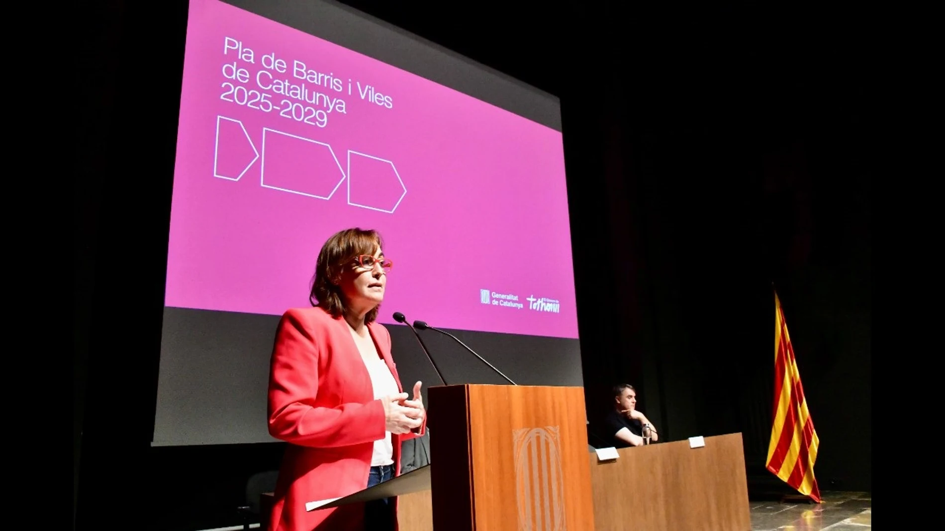 (Foto de ARCHIVO) La consellera de Territorio, Vivienda y Transición Ecológica, Sílvia Paneque, durante la clausura de la última presentación del Pla de Barris i Viles de Catalunya 2025-2029 REMITIDA / HANDOUT por Generalitat de Catalunya Fotografía remitida a medios de comunicación exclusivamente para ilustrar la noticia a la que hace referencia la imagen, y citando la procedencia de la imagen en la firma 24/05/2025