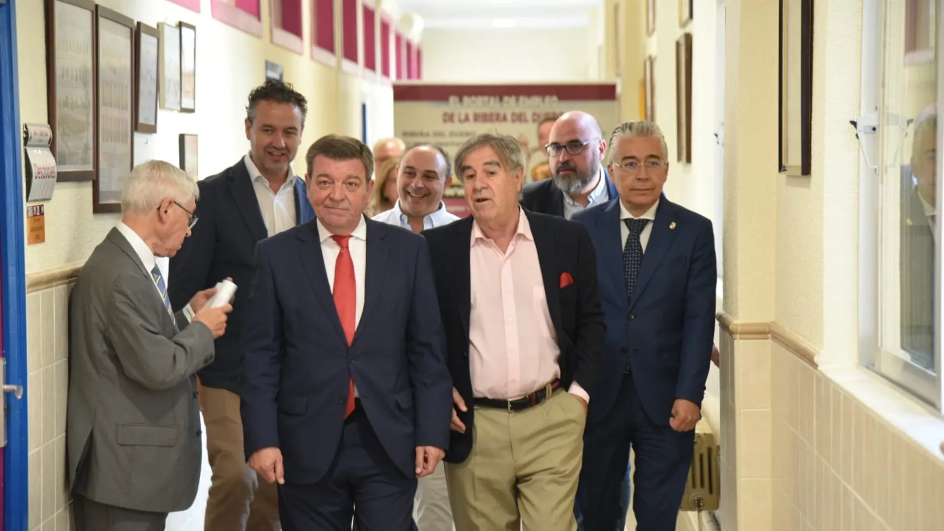 González Gago a su llegada al Curso "Prensa y Poder" en La Aguilera (Burgos)