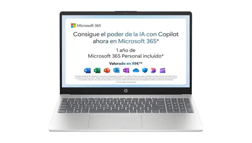 Si compras este portátil disfrutarás gratis de Microsoft 365 Personal durante un año