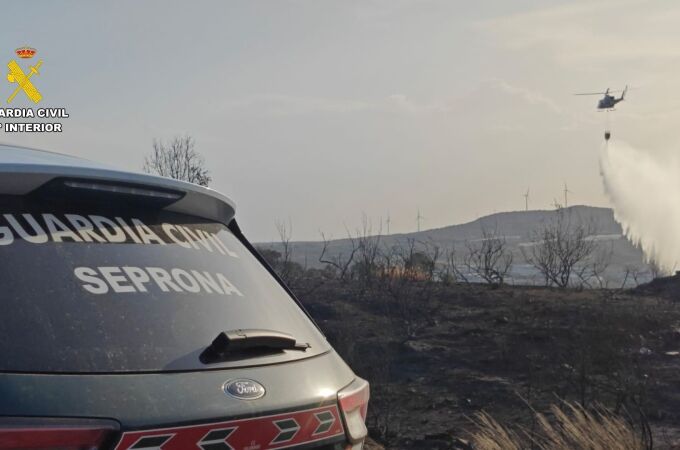 Incendio en Villamesías