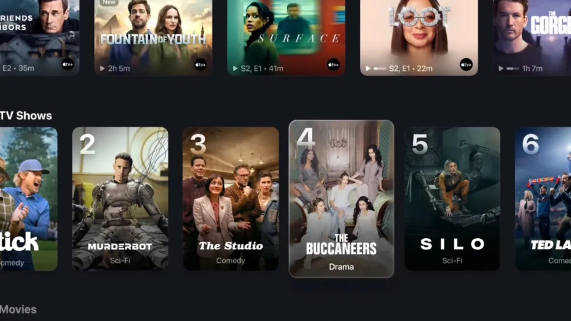 Algunas de las series de Apple TV