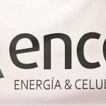 Panel con el logo de Ence