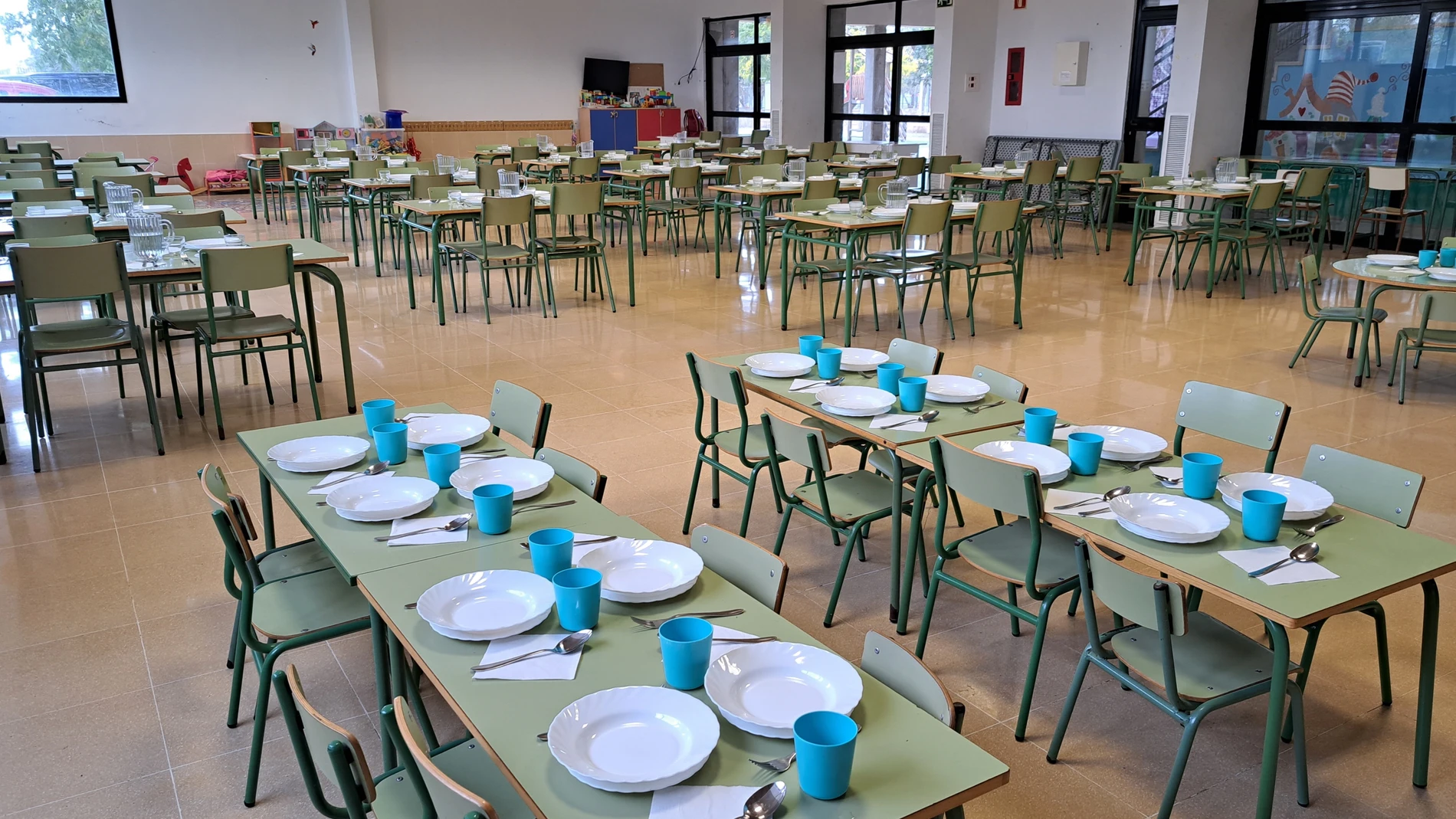 Comedor escolar REMITIDA / HANDOUT por CAIB Fotografía remitida a medios de comunicación exclusivamente para ilustrar la noticia a la que hace referencia la imagen, y citando la procedencia de la imagen en la firma 17/07/2025