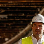 Vicent Mompó supervisa las obras de la Plaza de Toros