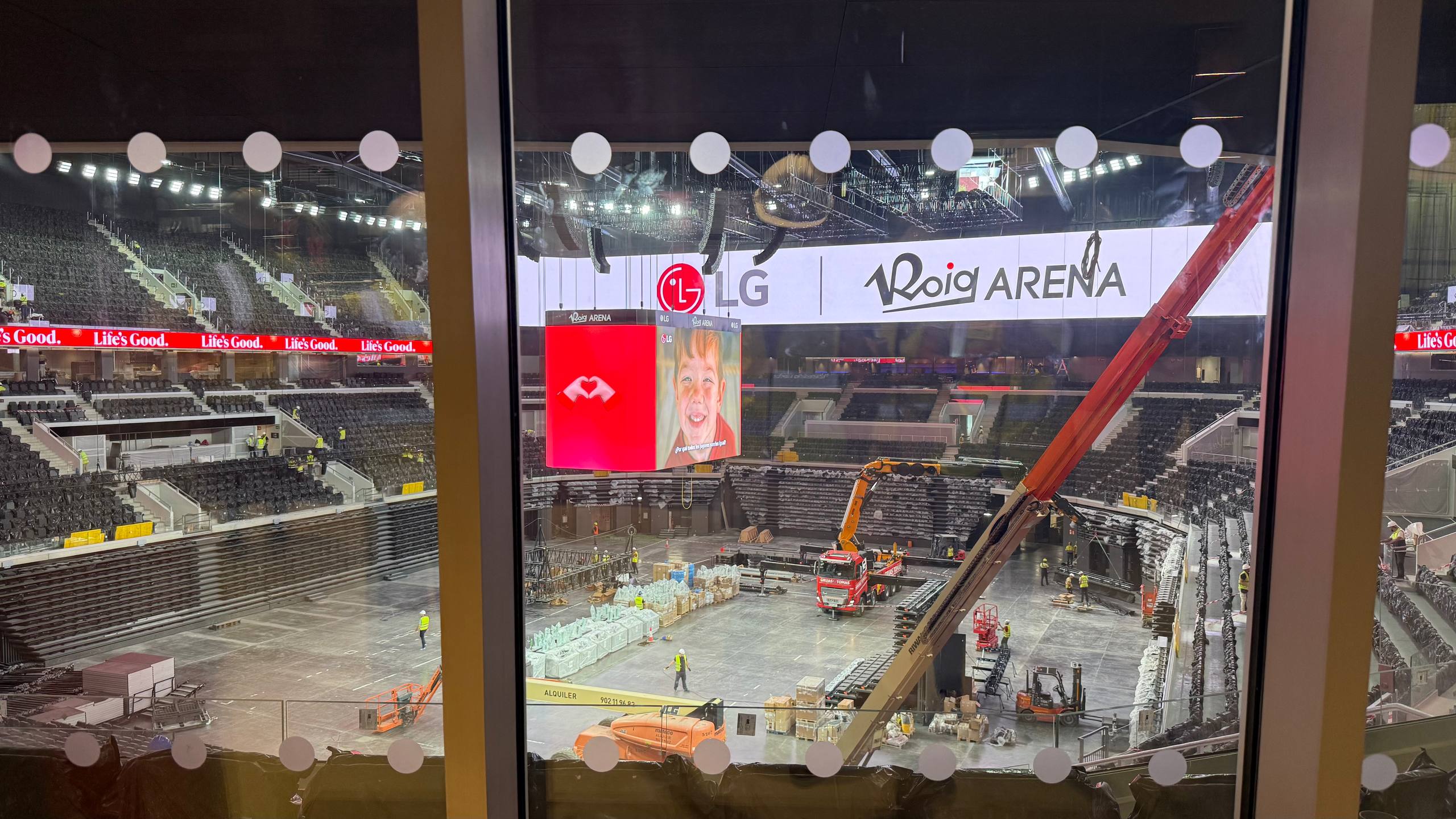 La vista desde la zona de los palcos