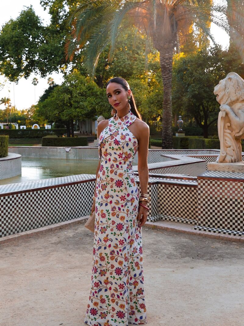 Rocío Osorno con vestido de invitada perfecta.