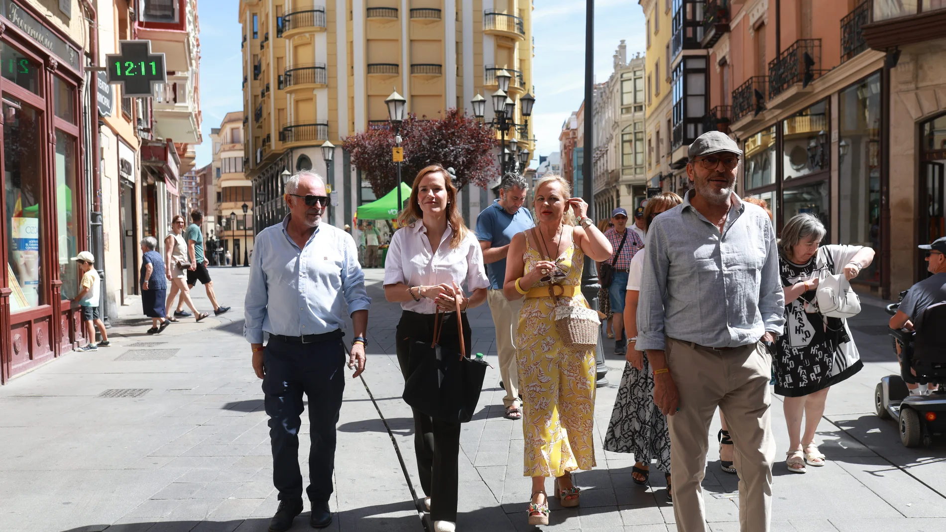 Isabel Pérez durante su visita a Zamora