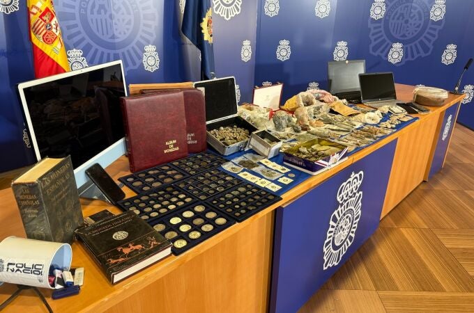 Material intervenido por la Policía Nacional