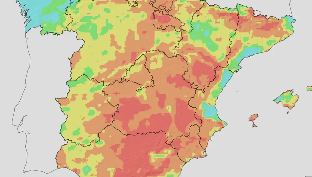 Mapa incendios AEMET