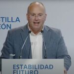 Miguel Tellado, secretario general del PP, interviene en el Comité Ejecutivo de los populares de Castilla y León