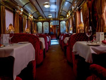MADRID.-El tren tur&iacute;stico de lujo Al &Aacute;ndalus de Renfe estrenar&aacute; itinerario en 2026 con parada en Madrid por su 40&ordm; aniversario