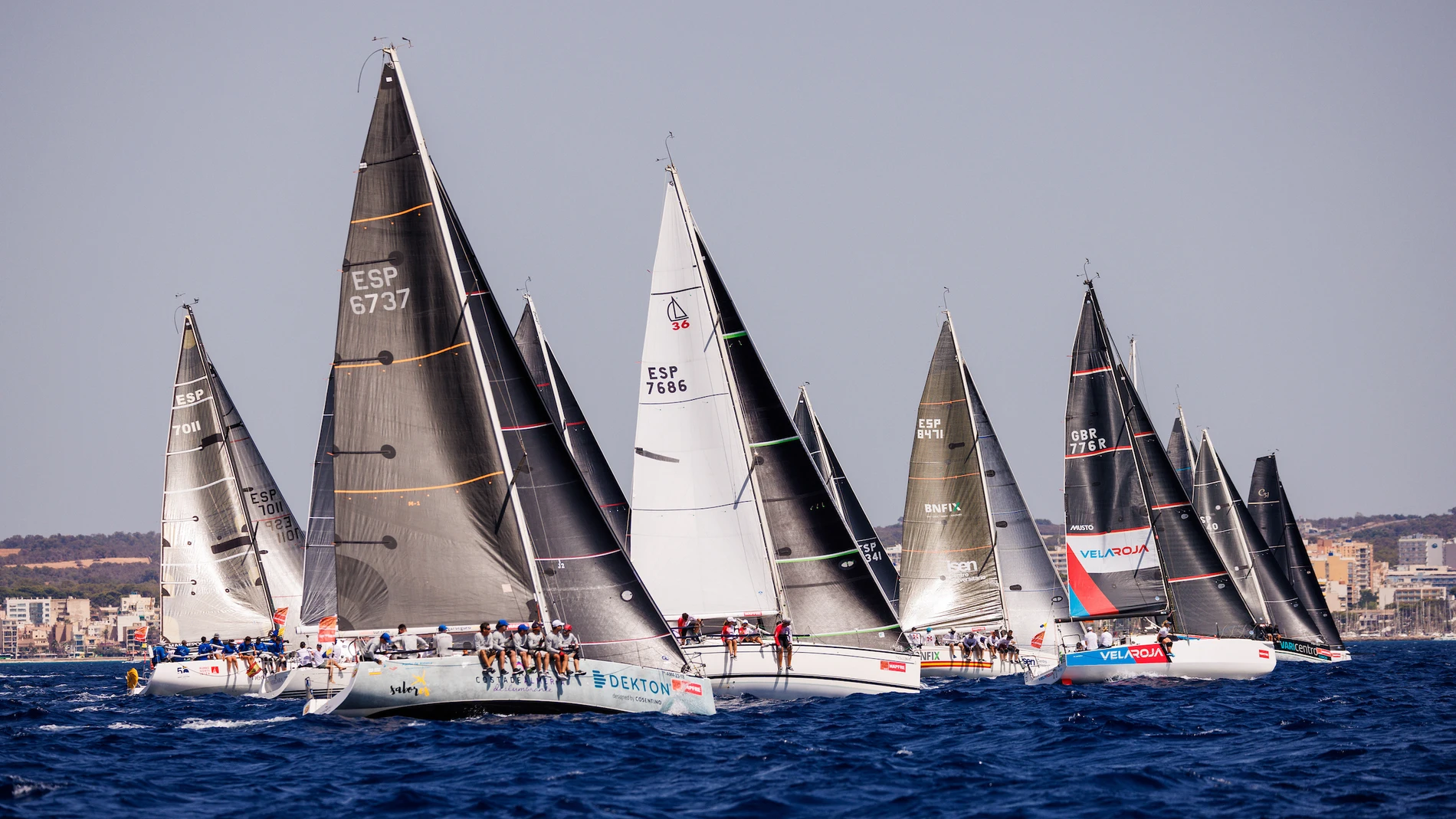 La flota de ORC 3, en la pasada edición de la Copa del Rey MAPFRE