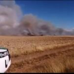 Incendio forestal en Ferreras (León)