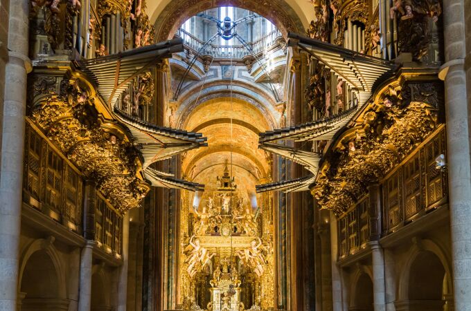 Inauguración de la iluminacion de la Catedral de Santiago, en 2021