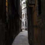La calle, en el barrio Gótico de Barcelona