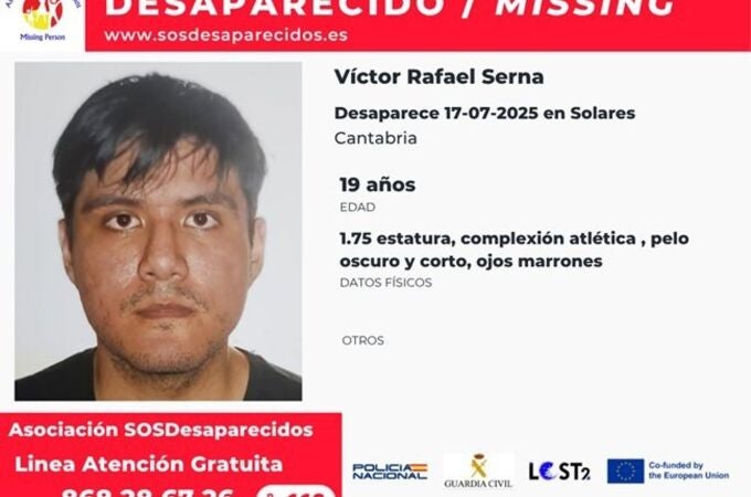 Sucesos.- El joven desaparecido cuando estaba de vacaciones en Cantabria podría estar haciendo autostop hacia Cataluña