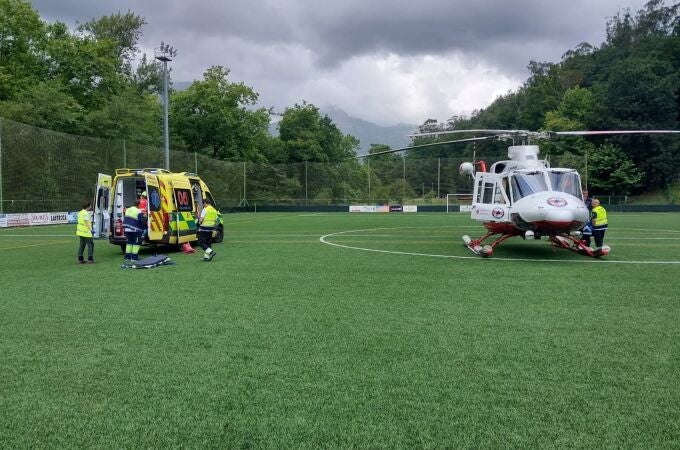 Suc-Trasladado a hospital de Vizcaya un hombre con quemaduras de consideración tras incendiarse su vivienda en Cantabria