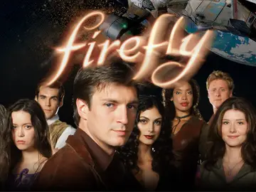 El elenco principal de 'Firefly' está liderado por Nathan Fillion como Malcolm Reynolds El elenco principal de 'Firefly' está liderado por Nathan Fillion como Malcolm Reynolds