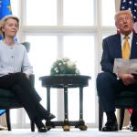 Ursula von der Leyen y Donald Trump 