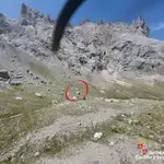 Evacuado un senderista en Picos de Europa
