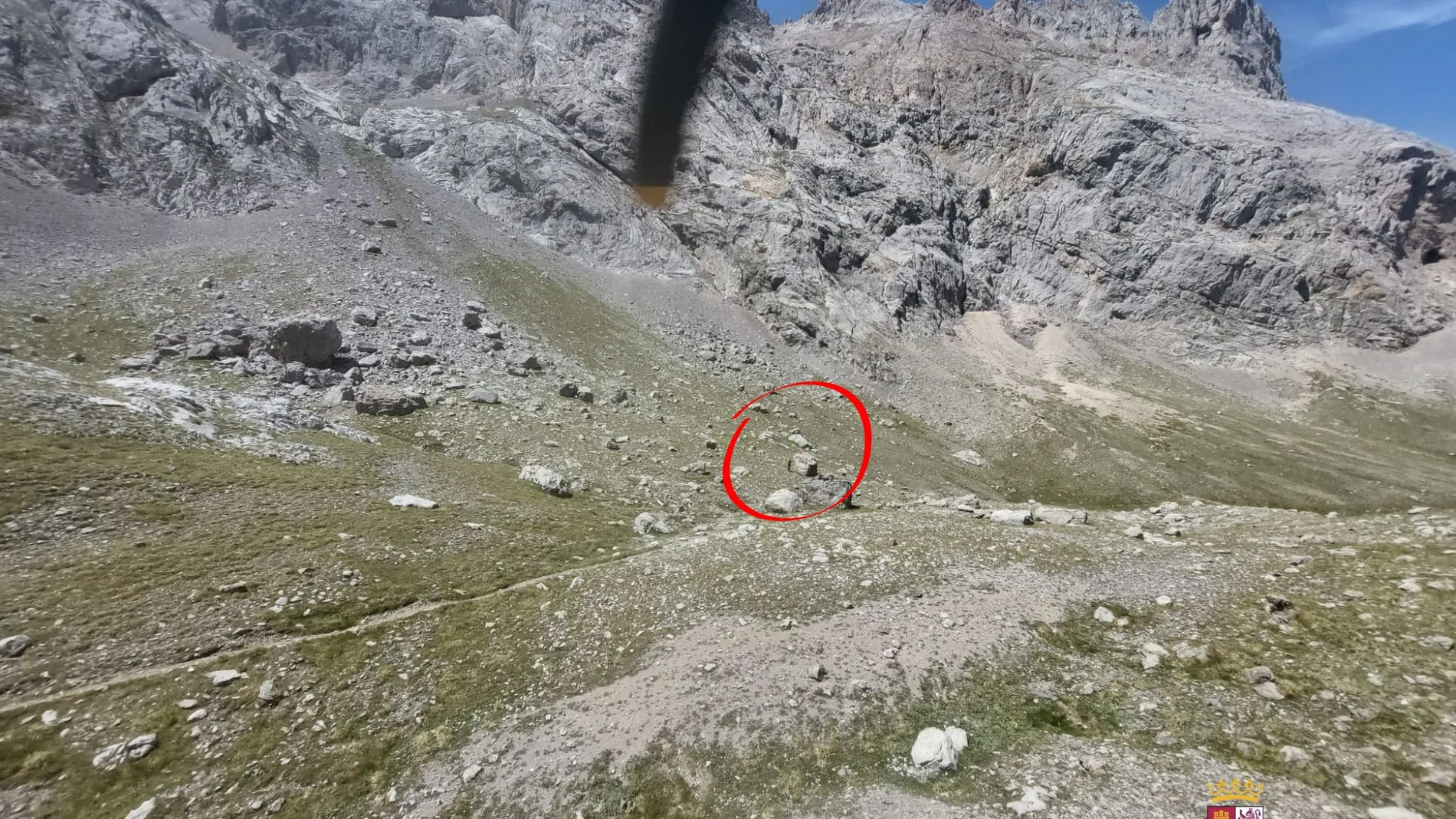 Evacuado un senderista en Picos de Europa
