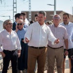 Vicente Martínez Mus evalúa los trabajos de reconstrucción tras las riadas del pasado 29 de octubre