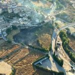 Sucesos.- Arden unos 3.000 m2 de matorral en un incendio en las inmediaciones de la Plaza Vieja de Cehegín