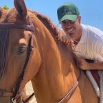 José Manuel Jurado, con uno de sus caballos