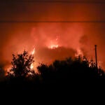 Uno de los dos incendios de A Cañiza (Pontevedra)